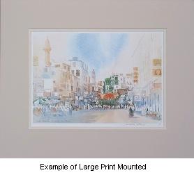 Spencer W Tart Middle East Watercolour Artist Large Mounted print
