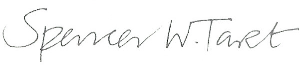 Spencer W Tart signature