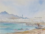 Spencer Tart watercolour artist original MUTTRAH WATERFRONT