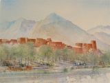 Spencer W Tart watercolour painting OLD RIYADH