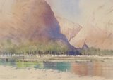 Spencer Tart watercolour artist original WADI ASH SHAB 