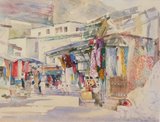 Spencer Tart watercolour artist original MUTRAH SUK 