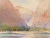 Spencer Tart watercolour artist original WADI ASH SHAB