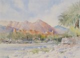 Spencer Tart watercolour artist original NAKHL FORT