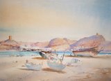 Spencer Tart watercolour artist original SUR, OMAN