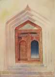 Spencer W Tart watercolour painting Old Doorway Oman