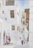 Spencer W Tart watercolour painting Street In Old Jeddah