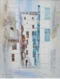 Spencer W Tart watercolour painting Street Old Jeddah